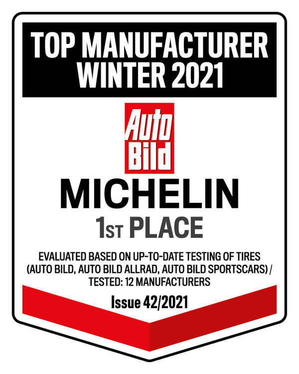 Michelin nejlepším výrobcem zimních pneu roku 2021